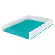 LEITZ Zweifarbige Aufbewahrungsbox WOW, weiß/hellblau
