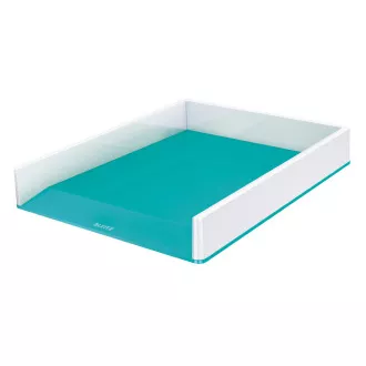LEITZ Zweifarbige Aufbewahrungsbox WOW, weiß/hellblau