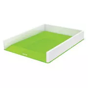 LEITZ Zweifarbige Aufbewahrungsbox WOW, weiß/grün