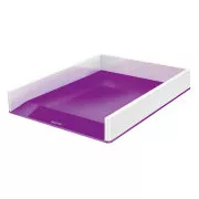LEITZ Zweifarbige Aufbewahrungsbox WOW, weiß/violett
