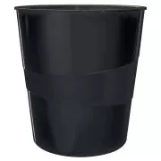 LEITZ Abfalleimer WOW, schwarz
