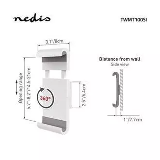 Nedis TWMT100SI - Tablet-Halterung | 7 - 12 Nedis TWMT100SI - Tablet-Halterung | 7 - 12