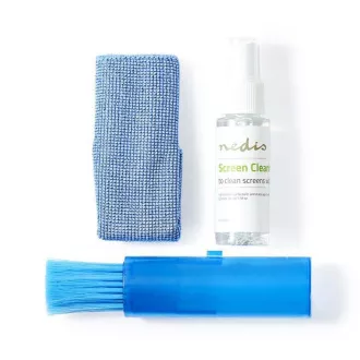 Nedis CLSN110BU - Bildschirmreinigungsset | TV | Smartphone | Tablet | 35 ml