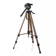 Nedis TPOD2300BZ - Stativ | Schwenken und Neigen | max. 3,5 kg | 161 cm | schwarz / silber
