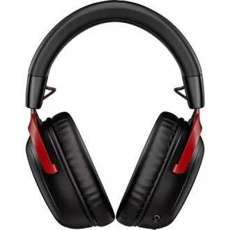 HP HyperX Cloud III Drahtloses Gaming-Headset (Schwarz-Rot)