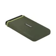 Transcend ESD380C 500GB USB 3.2 Gen 2x2 (USB-C) Externe Anti-Shock SSD (3D TLC), 2000MB/R, 2000MB/W, Army Green