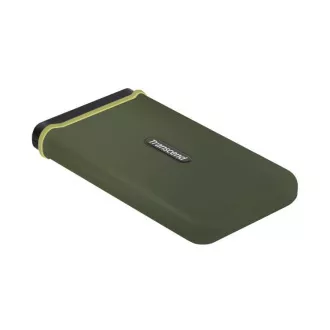 Transcend ESD380C 500GB USB 3.2 Gen 2x2 (USB-C) Externe Anti-Shock SSD (3D TLC), 2000MB/R, 2000MB/W, Army Green