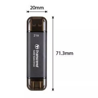 Transcend ESD310C 512GB, Externe SSD, USB 10Gbps, Typ C/A