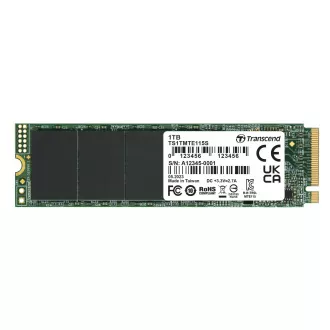 TRANSCEND TS1TMTE115S 1TB, M.2 2280,PCIe Gen3x4, NVMe, TLC, DRAM-los TRANSCEND TS1TMTE115S 1TB, M.2 2280,PCIe Gen3x4, NVMe, TLC, DRAM-los
