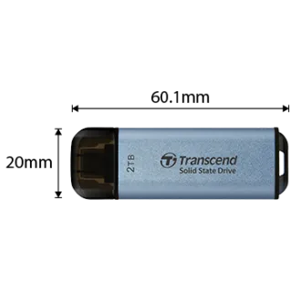 Transcend ESD300C 2TB, Externe SSD, USB 10Gbps, Typ C