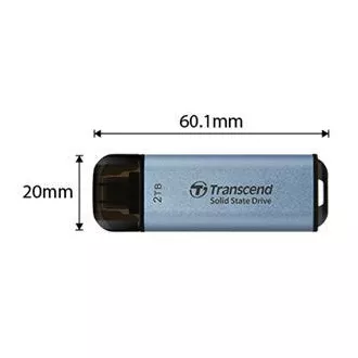 Transcend ESD300S 2TB, Externe SSD, USB 10Gbps, Typ C