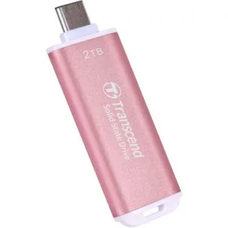 Transcend ESD300P 2TB, Externe SSD, USB 10Gbps, Typ C, 1050MB/R, 950MB/W, rosa