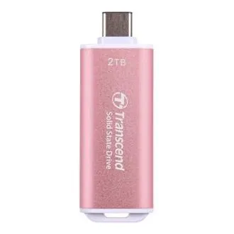 Transcend ESD300P 2TB, Externe SSD, USB 10Gbps, Typ C, 1050MB/R, 950MB/W, rosa