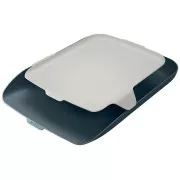 LEITZ Dokumentenhalter mit Organizer Cosy, Samt grau