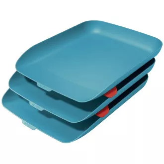 LEITZ Dokumentenhalter mit Organizer Cosy Set 3tlg. ruhig blau LEITZ Dokumentenhalter mit Organizer Cosy Set 3tlg. ruhig blau