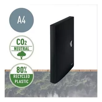LEITZ Ökologische Dokumentenbox RECYCLE, PP, schwarz