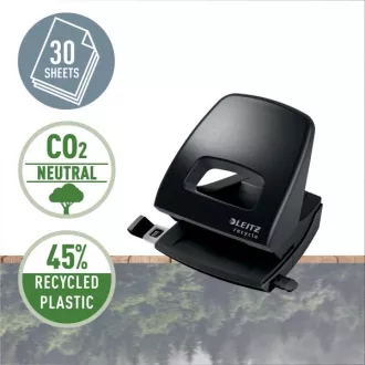 LEITZ Ökologischer Locher NeXXt RECYCLE, 30 Blatt, schwarz LEITZ Ökologischer Locher NeXXt RECYCLE, 30 Blatt, schwarz