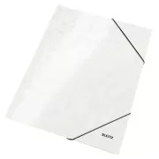 LEITZ Dreifach-WOW-Mappen, A4, perlweiß