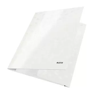 LEITZ Dreifach-WOW-Mappen, A4, perlweiß