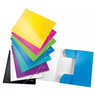 LEITZ Dreifach-WOW-Mappen, A4, eisblau