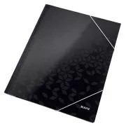 LEITZ Dreifach-WOW-Mappen, A4, schwarz