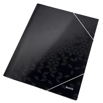 LEITZ Dreifach-WOW-Mappen, A4, schwarz