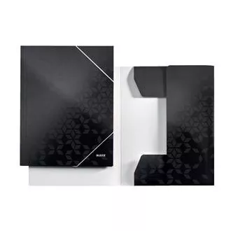 LEITZ Dreifach-WOW-Mappen, A4, schwarz