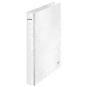 LEITZ Ringbuch WOW, A4 , 2DR/25mm, perlweiß