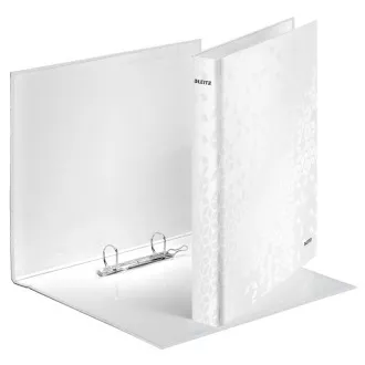 LEITZ Ringbuch WOW, A4 , 2DR/25mm, perlweiß