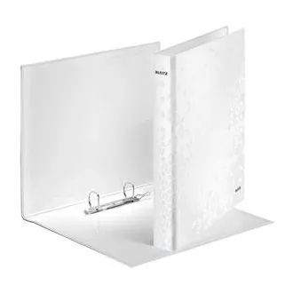 LEITZ Ringbuch WOW, A4 , 2DR/25mm, perlweiß