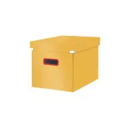 LEITZ Quadratische Box Click&Store COSY, Größe L (A4), warmes Gelb