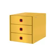 LEITZ Schubladenbox Click&Store COSY, 3 Schubladen, warmgelb