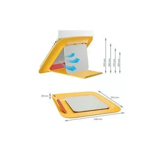 LEITZ Verstellbarer Laptop-Ständer ERGO Cosy, warmes Gelb LEITZ Verstellbarer Laptop-Ständer ERGO Cosy, warmes Gelb