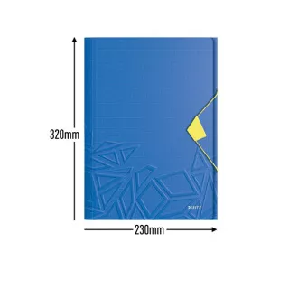 LEITZ UrbanChic PP Drei-Klappen-Mappe, A4, blau