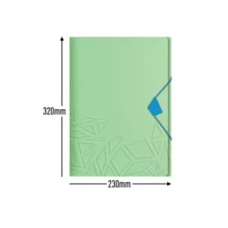 LEITZ UrbanChic PP Drei-Klappen-Mappe, A4, grün
