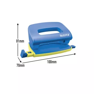 LEITZ UrbanChic Mini-Hefter und Locher-Set, blau LEITZ UrbanChic Mini-Hefter und Locher-Set, blau