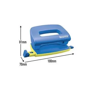 LEITZ UrbanChic Mini-Hefter und Locher-Set, blau LEITZ UrbanChic Mini-Hefter und Locher-Set, blau