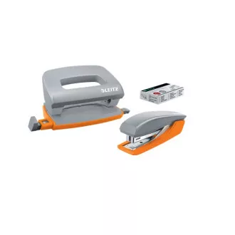 LEITZ UrbanChic Mini-Hefter und Locher-Set, dunkelgrau LEITZ UrbanChic Mini-Hefter und Locher-Set, dunkelgrau