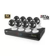 iGET HOMEGUARD HGNVK164908 - Ultra HD 4K System mit PoE-Stromversorgung, 16-Kanal NVR   8x HGNVK936CAM 4K Kamera