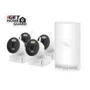 iGET HOMEGUARD HGDVK83304 - CCTV Kamerasystem 3K DVR 8CH   4x Kamera mit LED und Ton