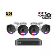 iGET HOMEGUARD HGNVK88504 - PoE 4K UltraHD NVR CCTV 8CH   4x Kamera