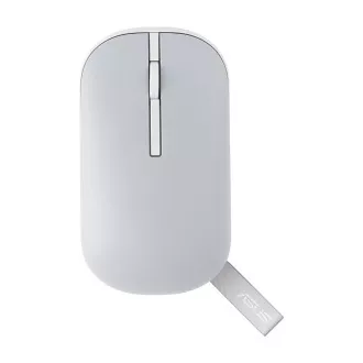 Asus MD100 kabellose Maus - 2.4Ghz dongl/bluetooth/ 1600dpi/weiß/grau