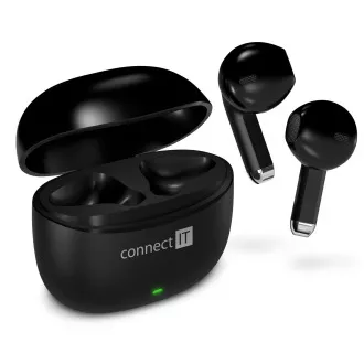 CONNECT IT True Wireless SonicBass In-Ear-Kopfhörer mit Mikrofon, SCHWARZ CONNECT IT True Wireless SonicBass In-Ear-Kopfhörer mit Mikrofon, SCHWARZ