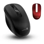 CONNECT IT LONG LIFE kabellose optische Silent-Maus, (  2x AA-Batterien gratis), schwarzes Cover austauschbar, SCHWARZ