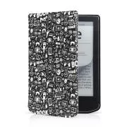CONNECT IT Doodle-Tasche für PocketBook 629/634, DOODLE-BLACK