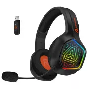 CONNECT IT BIOHAZARD Blast kabelloses Gaming-Headset mit Mikrofon, RGB-Unterstützung, BT/2,4GHz/Buchse USB-C/Schwarz