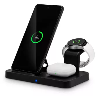 CONNECT IT MultiCharge 3in1 Drahtloses Qi-Ladegerät für SAMSUNG, SCHWARZ