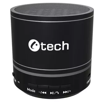 C-TECH Lautsprecher SPK-08B, bluetooth, Akku, USB-C, schwarz
