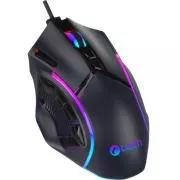 C-TECH Akali Gaming-Maus (GM-15), Casual Gaming, 12800 DPI, RGB-Hintergrundbeleuchtung, USB, schwarz