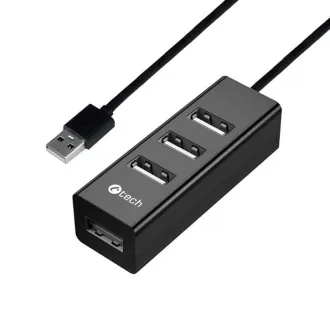 C-TECH UHB-U2, USB HUB 4x USB 2.0, schwarz